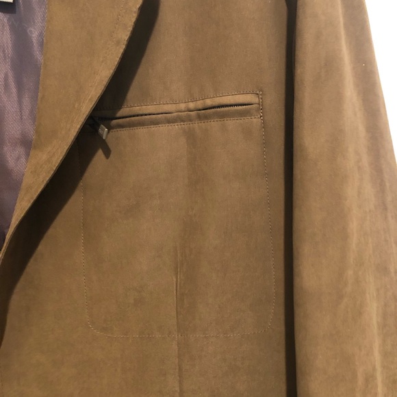 RAINFOREST Mens M Utility Travel Jacket Brown Entrada Microfiber Blazer - Picture 3 of 6